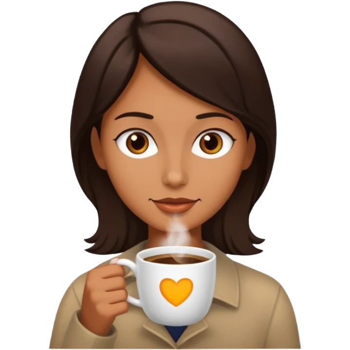 The plant nearby with just the cup of coffee  emoji
