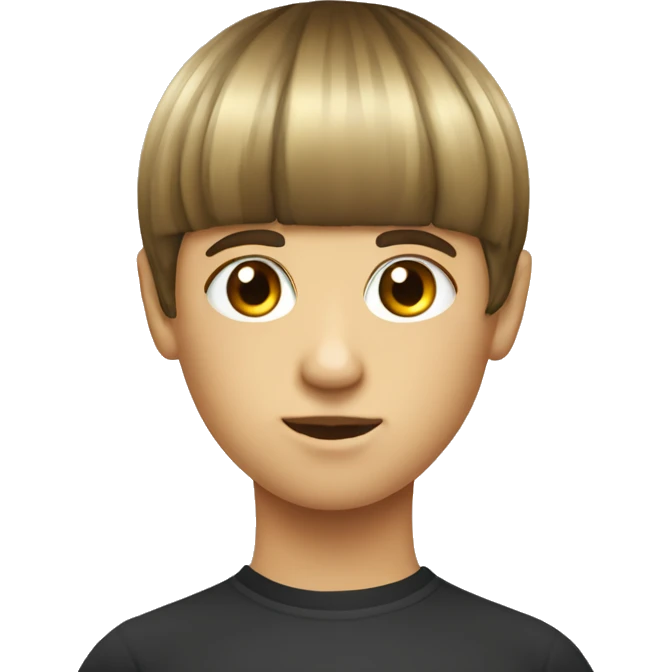 Bowl cut emoji