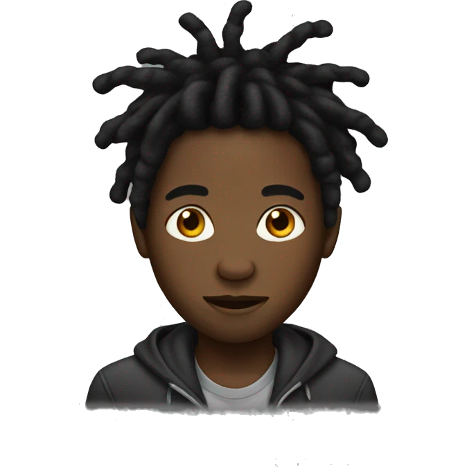 Black boy with dreads emoji