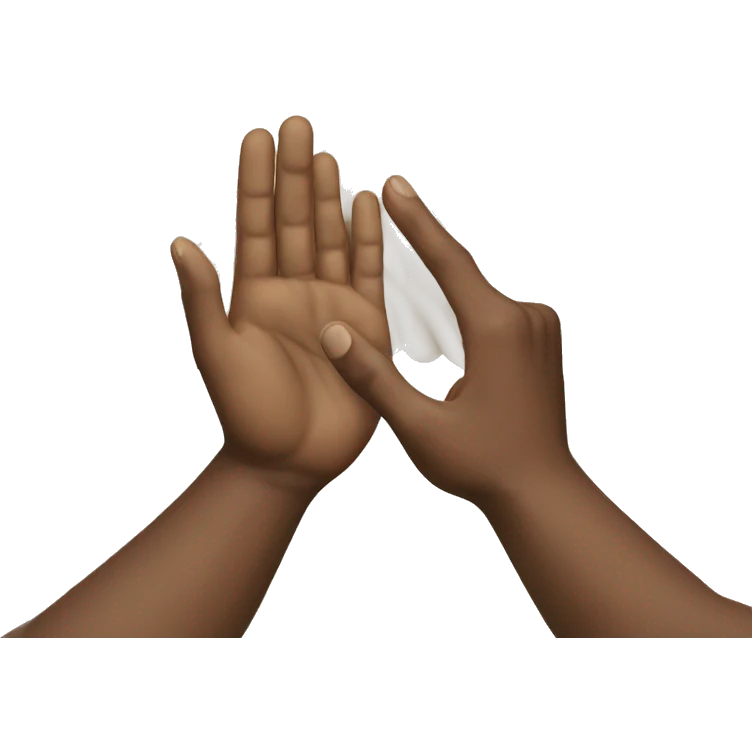 The creation of Adam (white hands) emoji