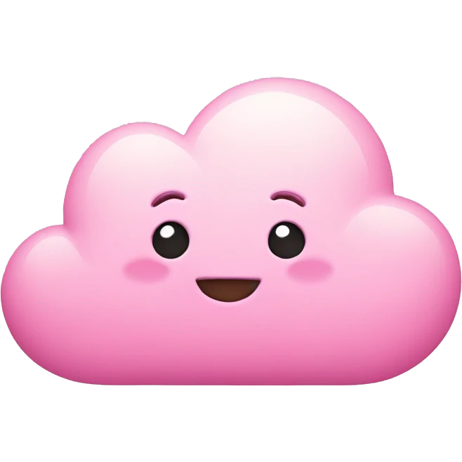 Cloud in pink hearts emoji