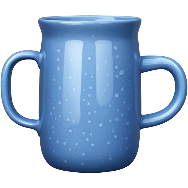 speckled blue ceramic mug emoji