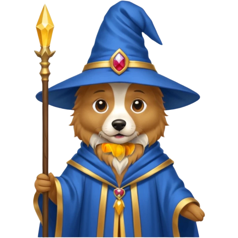 Dog wizard emoji