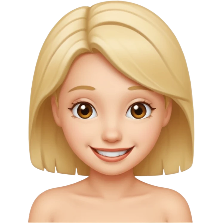 Funny girl  nude  emoji
