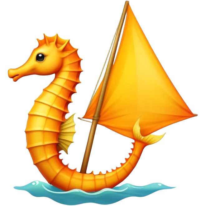 Seahorse with a sail  emoji