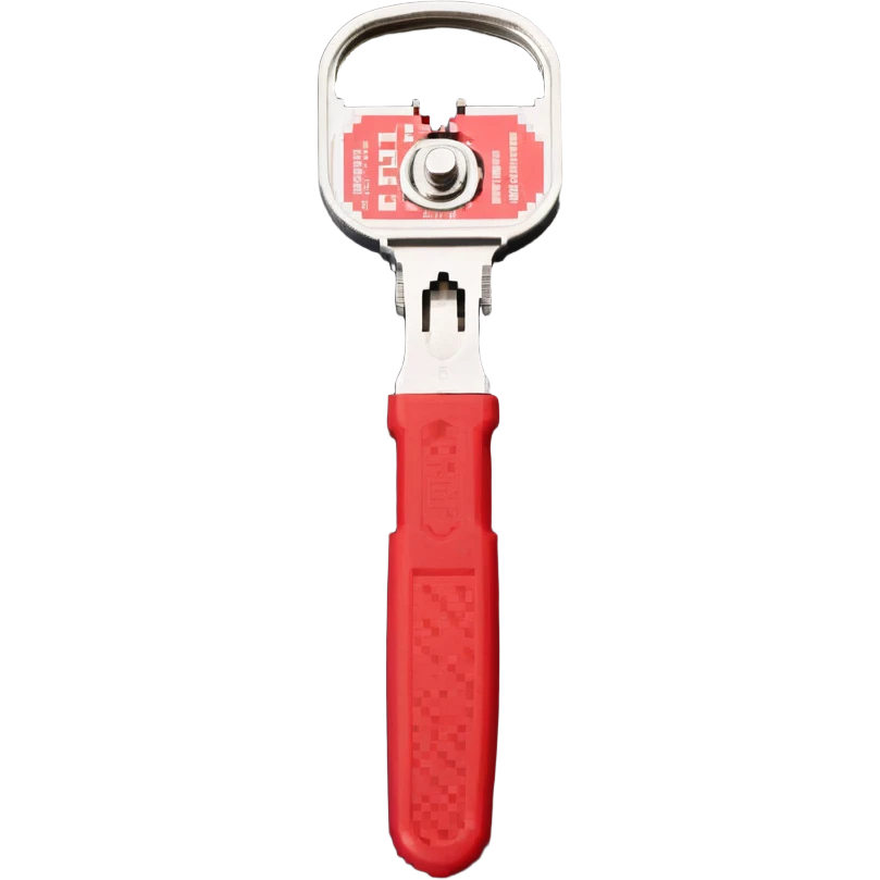 metal can opener with red handle emoji