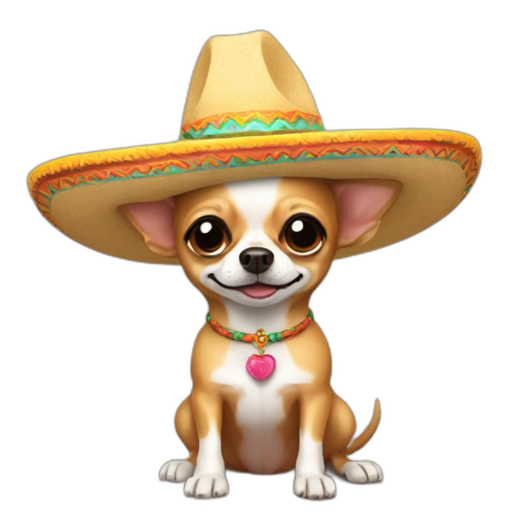 Chihuahua in a sombrero emoji