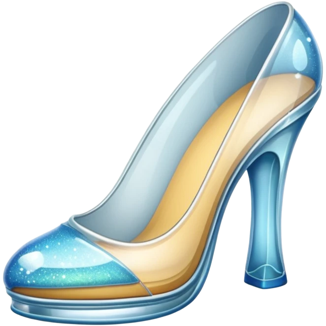 Glass shoe emoji