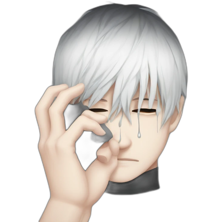ken kaneki tears close up emoji