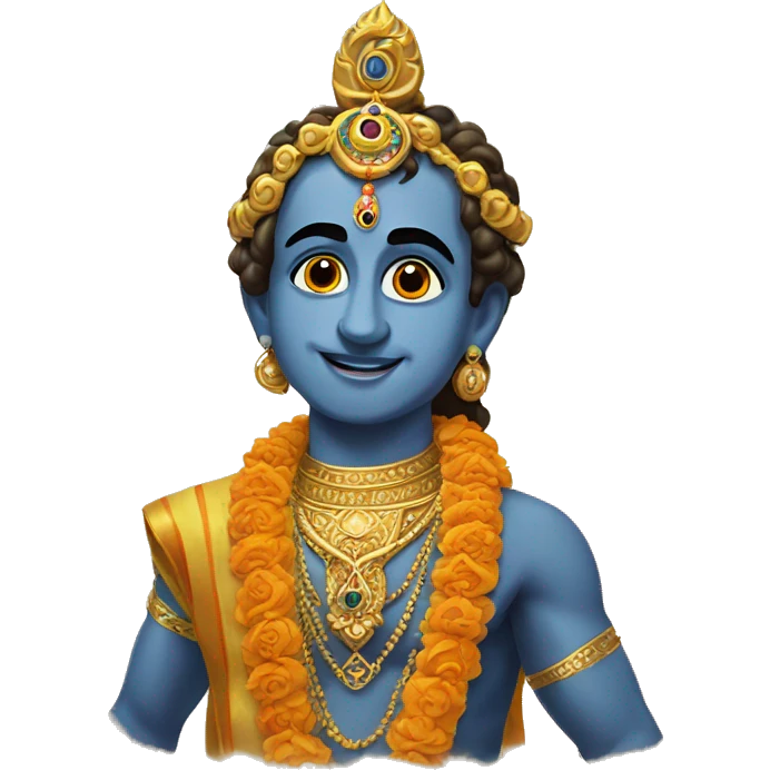 Lord Krishna kirita emoji