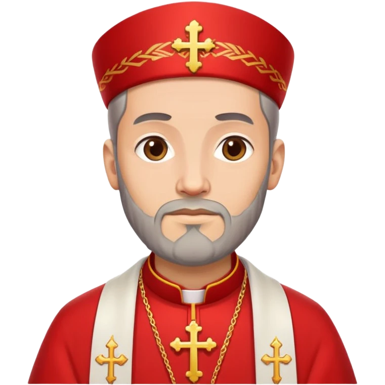 Orthodox priest in red clothes  emoji