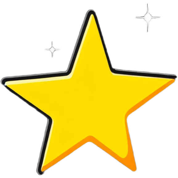 Bright glowing star with sparkles around it emoji