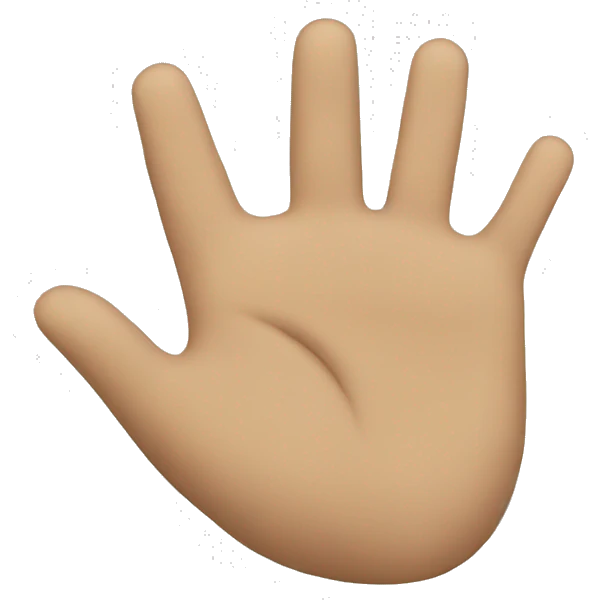 MANO SALUDANDO emoji