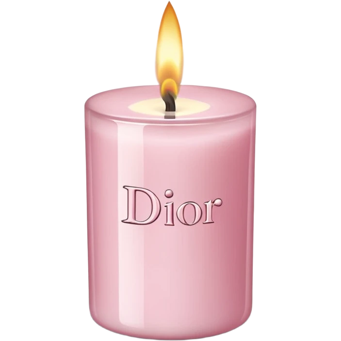 soft pink Dior candle emoji