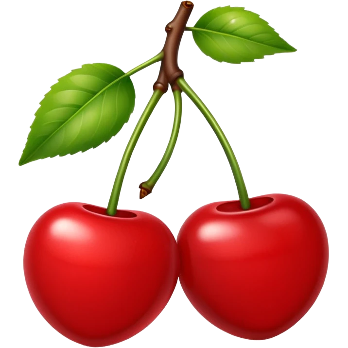 2 kersen met een steeltje emoji