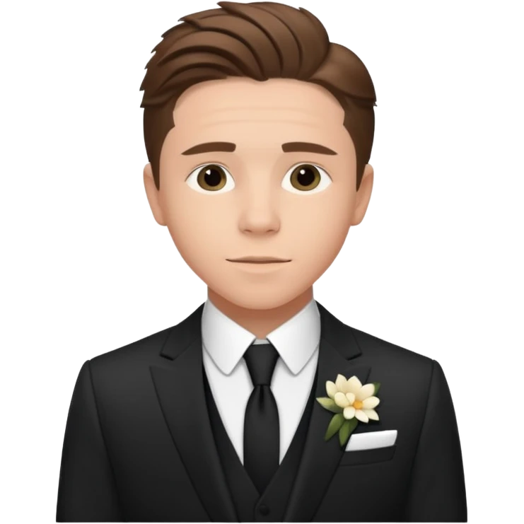 brooklyn beckham at wedding emoji