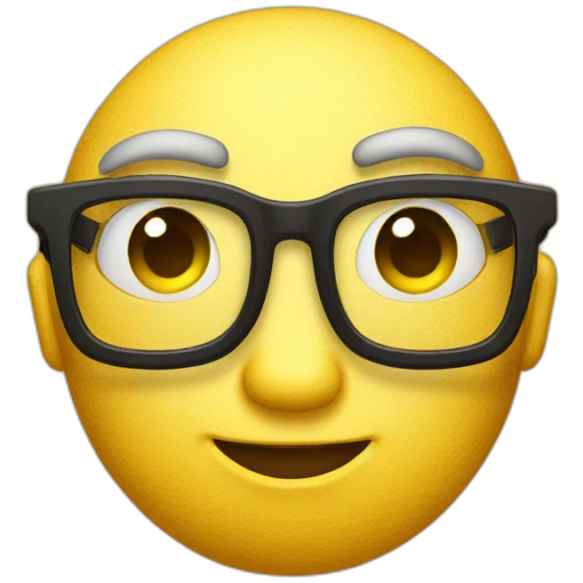 nerdy face emoji