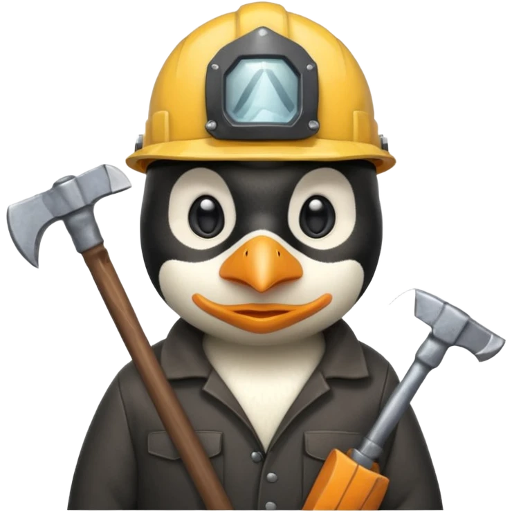 penguen madenci emoji