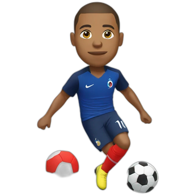 Mbappe marque un but avec France emoji