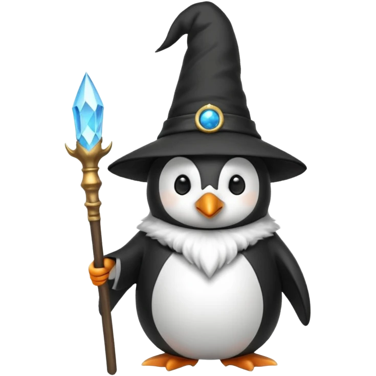 Penguin Wizard emoji