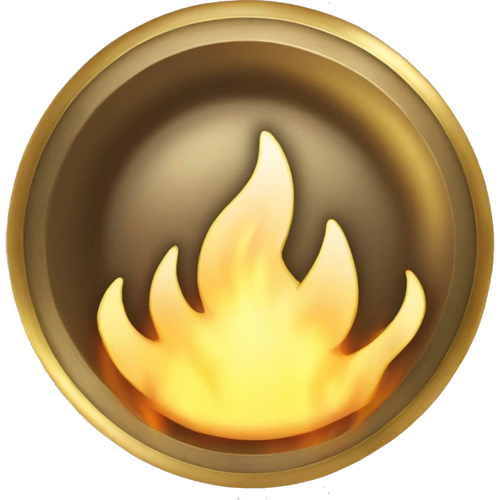 Golden Fire plate emoji
