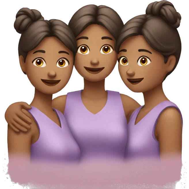 three caring women emoji