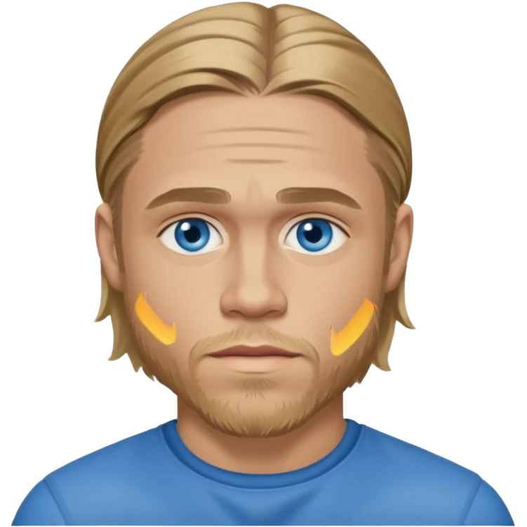 Charlie Hunnam with blue eyes emoji