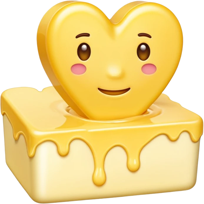 butter with yellow heart emoji