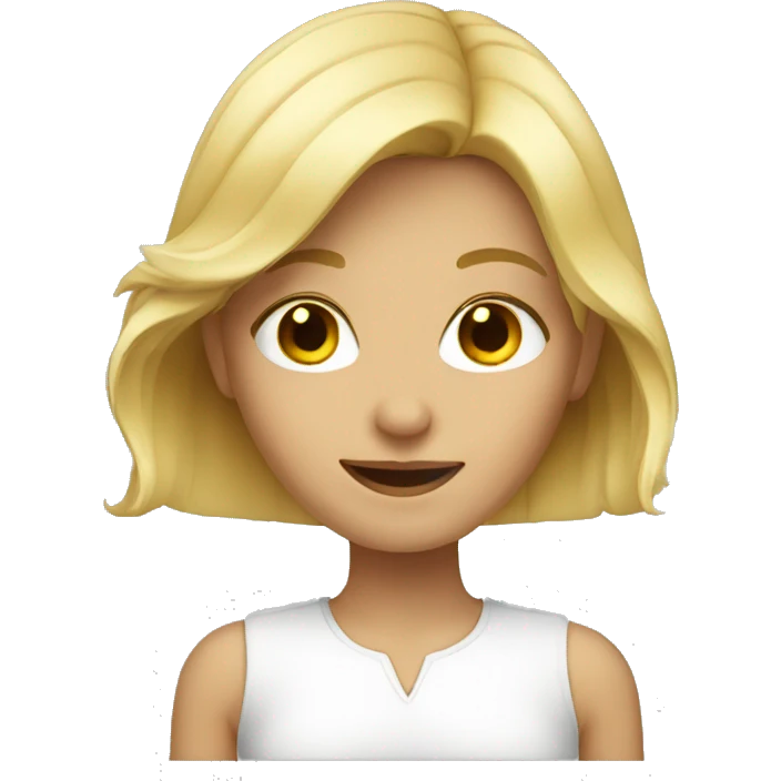 Blond girl emoji