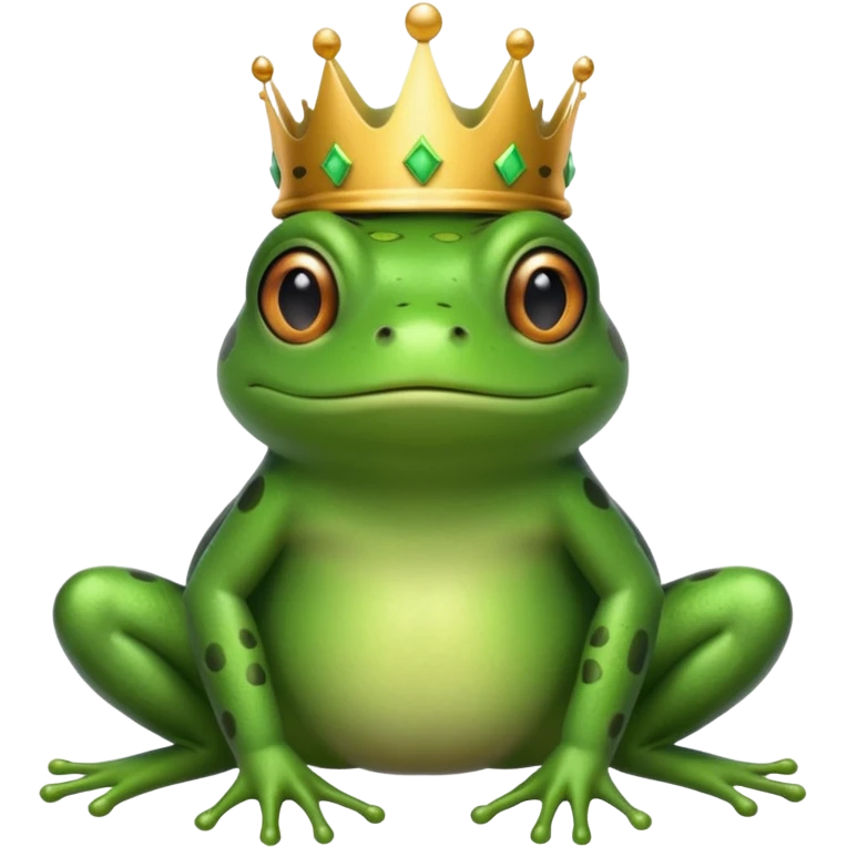 Frog with crown emoji