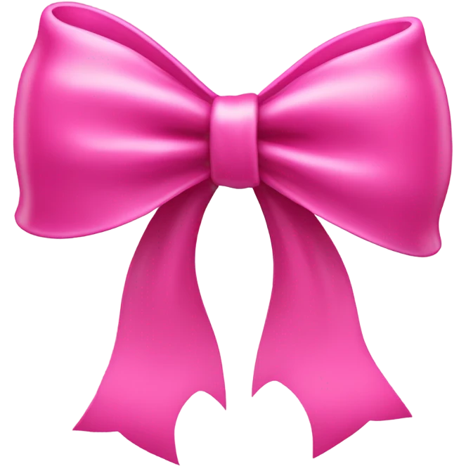 pink bow emoji