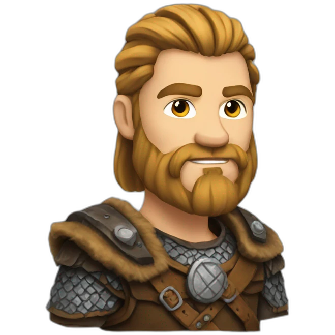 Man viking geek emoji