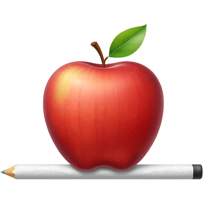 a single piece of chalk drawing a line, minimal and vibrant, Apple emoji style emoji