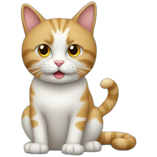 Cat with computer emoji