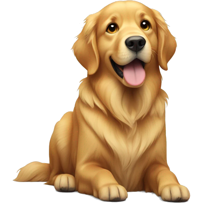 Begging golden retriever  emoji