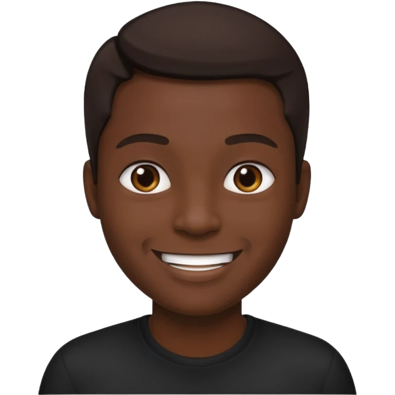 ⁶🤷🏾‍♂️⁷ change color of the shirt to black  emoji