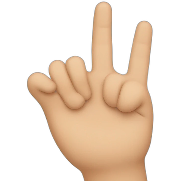 fingers thumb L sign emoji