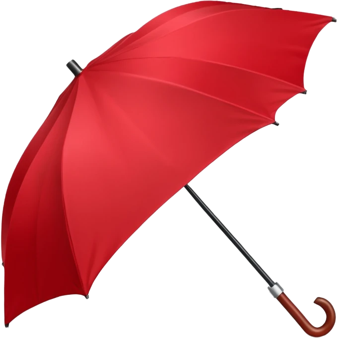 Folded Rain Umbrella red emoji