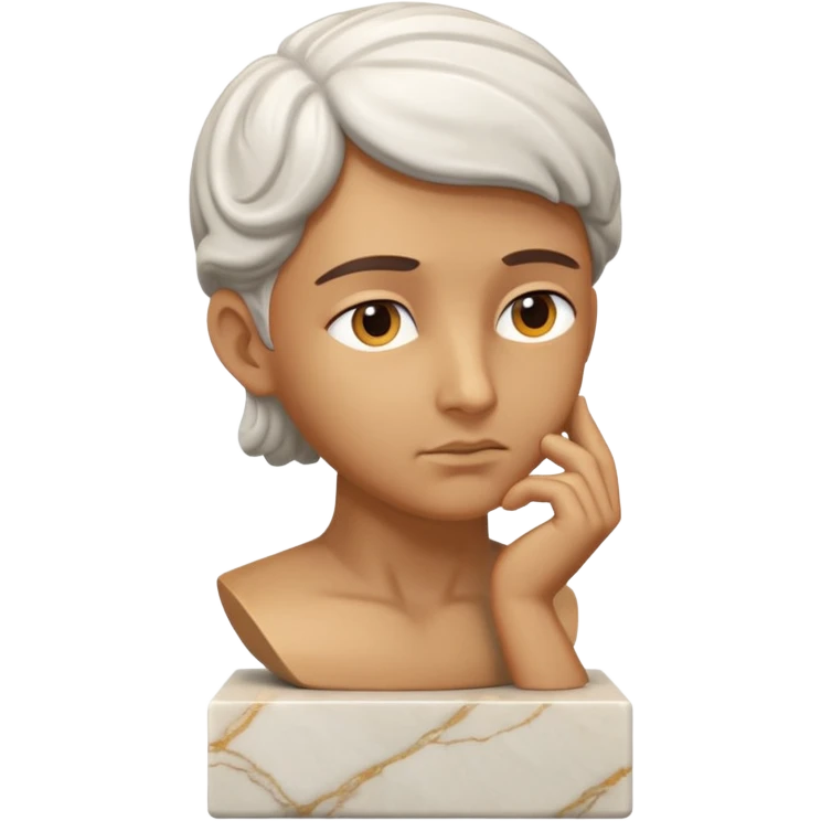Мыслитель думающая статуя emoji