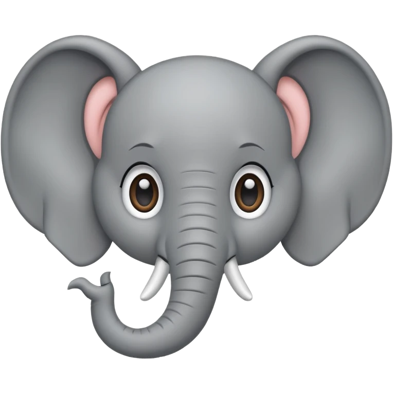 flat design style elephant emoji