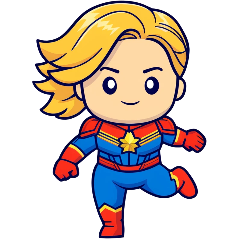Captain Marvel superhero emoji