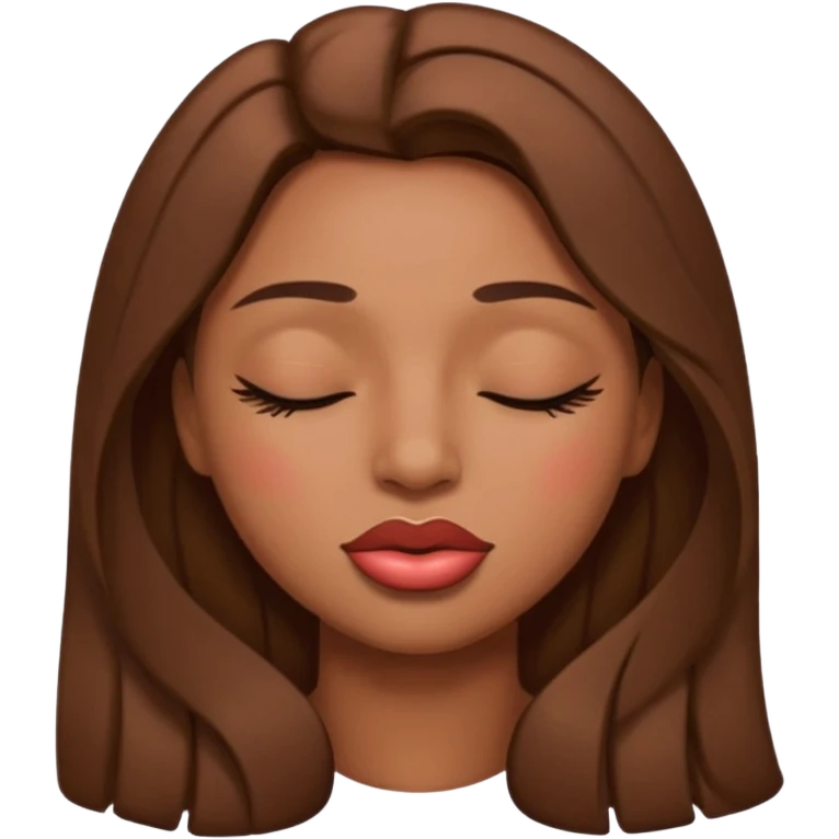 ishowspeed lips closed and eyes closed black male biracial emoji