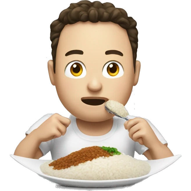 elonmusk eat rice  emoji