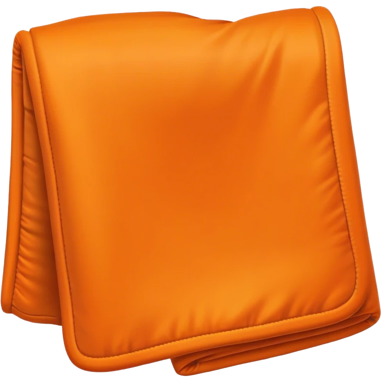 Orange folded blanket emoji