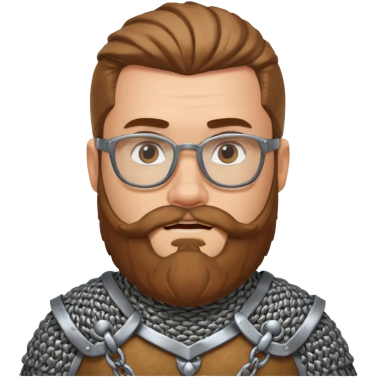Viking guys, beard, glasses
 emoji