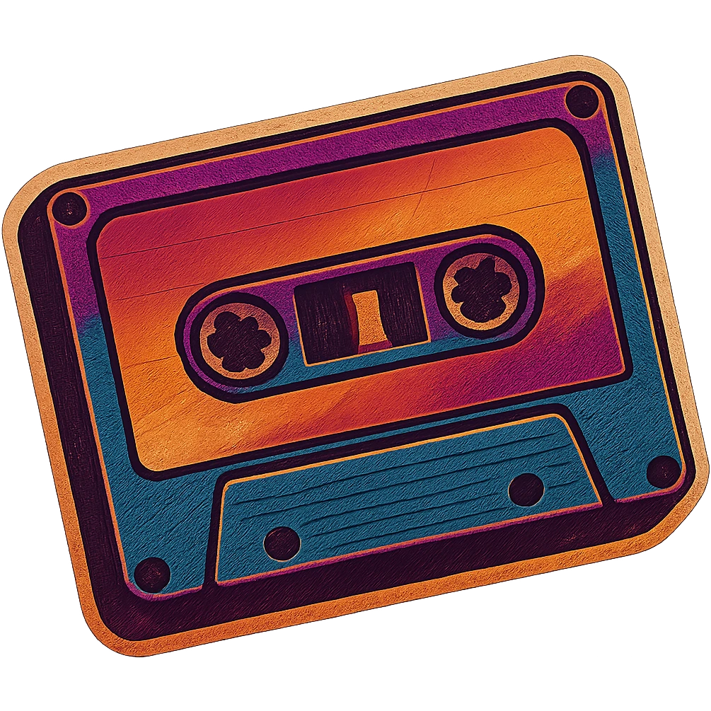 a cassette tape emoji