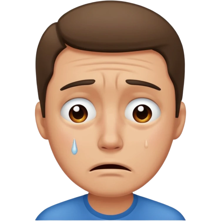 Man crying emoji