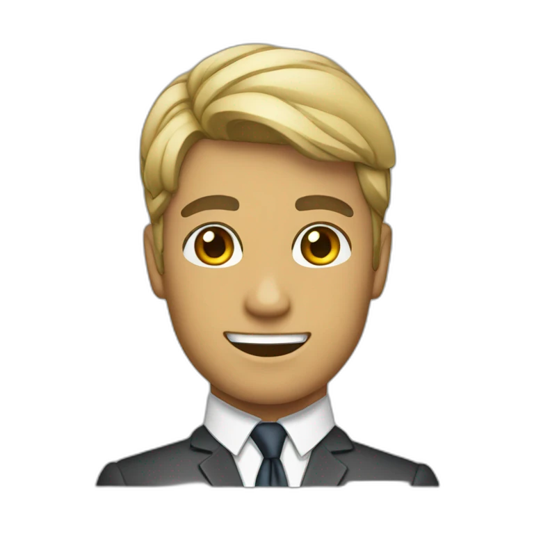 Persona con traje y corbata emoji