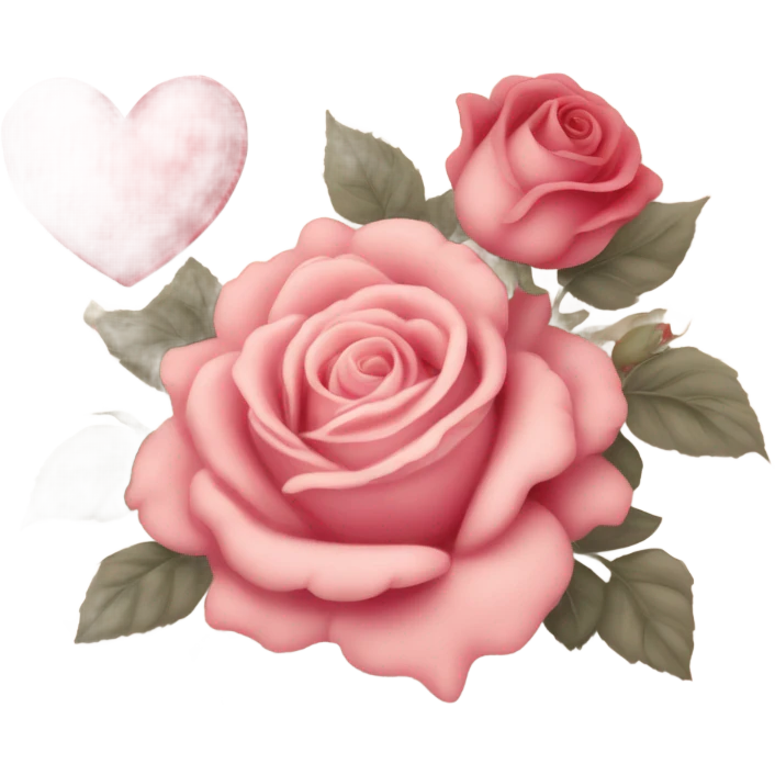 vintage valentine’s day card emoji