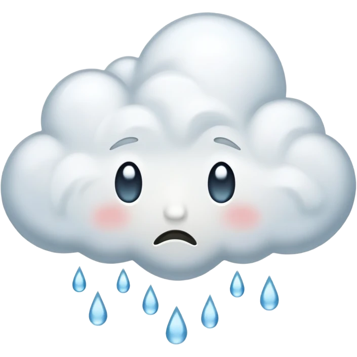 Ağlayan bulut emoji